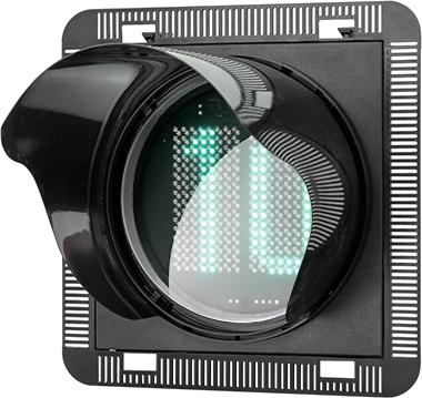300mm Adaptive Bi-Color Two-Digit LED Tr
