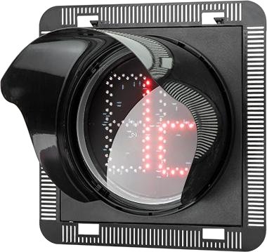 300mm Fix TimeBi-Color Two-DigitLED Traf